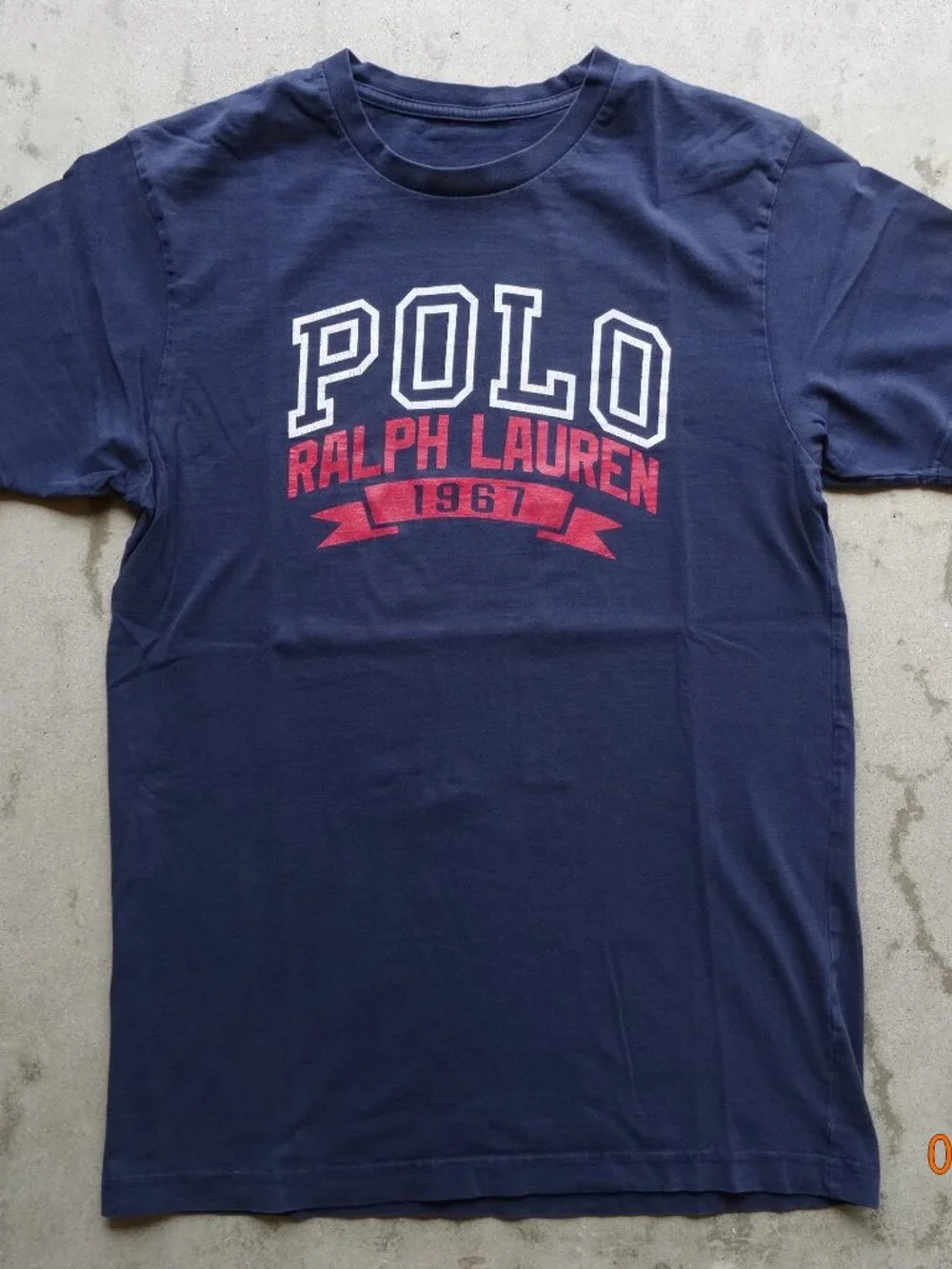 Y2k Polo Ralph Lauren 1967 Collegiate Spellout Tshirt mens M